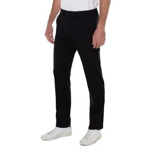 Liverpool Men's Black Dress Pants 42x30, Straight Leg Work Trousers | NEW,‎ $109
